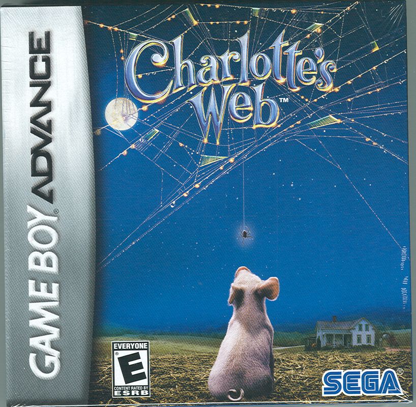 Charlotte's Web box art for GameBoy Advance